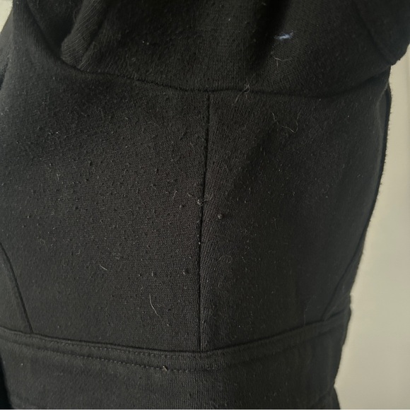 Y2K “SWS” Black Button-up Peacoat Long Sleeve Jacket - Picture 7 of 8